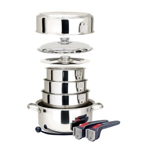 Set pentole impilabili inox
