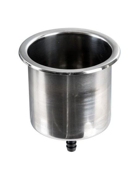 Porta Bicchieri Large inox con drenaggio