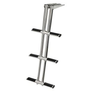 DIVER telescopic ladder steps black