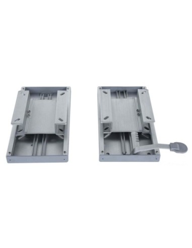 Coppia di slitte gemelle sedile doppio