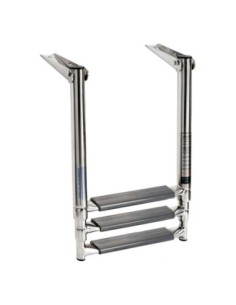 Scaletta telescopica plancetta con tubi ovali