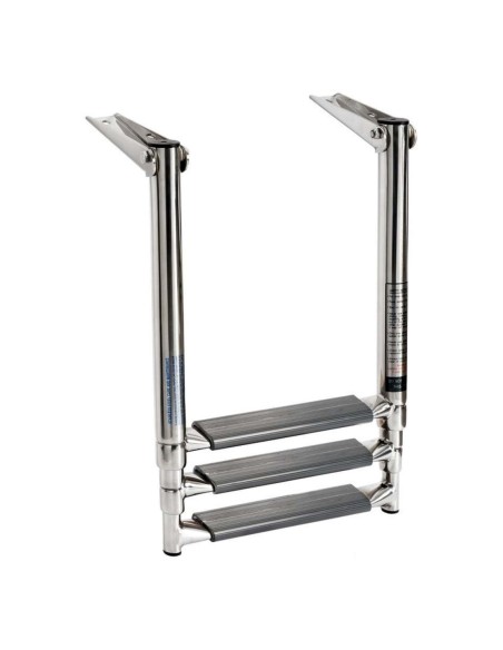 Scaletta telescopica plancetta con tubi ovali