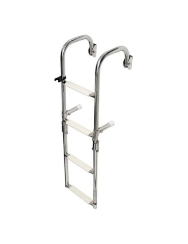 Scaletta pieghevole con attacchi arcuati gradini