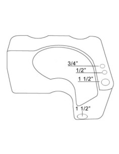 Serbatoio acque nere conformato WC