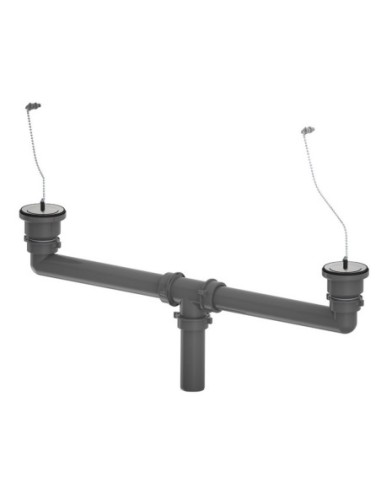 Kit pilette con tappo catena e tubi di scarico