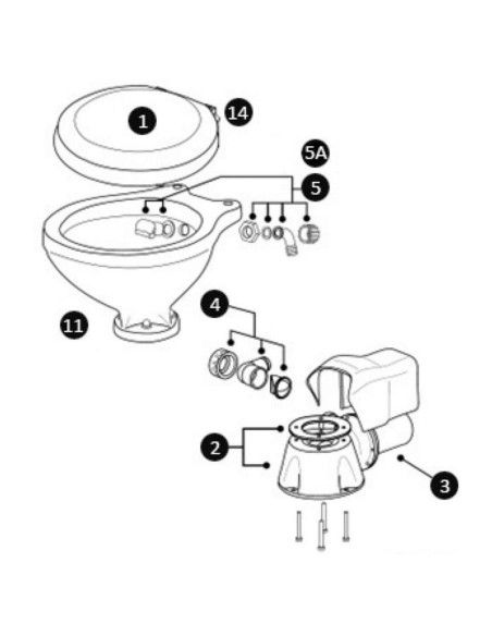 Ricambi ed accessori WC elettrici SILENT Space Saver Compact e Comfort
