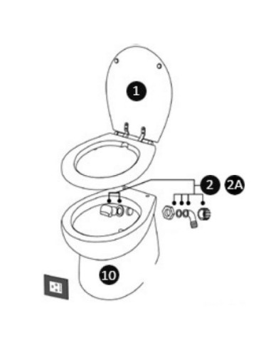 Ricambi ed accessori WC elettrici Laguna e Luxury SILENT Slim Ultra Elegant