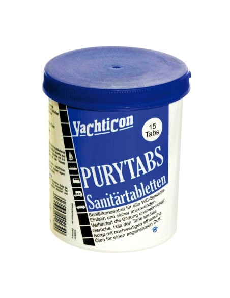 Pastiglie sanitarie WC Pury Tabs YACHTICON
