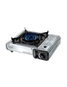 Fornello portatile inox cartuccia incorporata