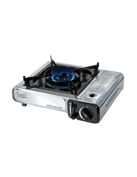 Fornello portatile inox cartuccia incorporata