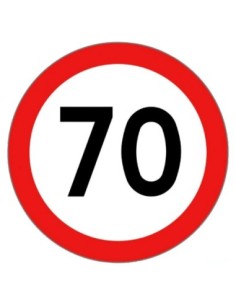 Segnale velocità omologato adesivo Kmh