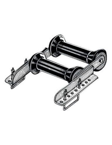 Staffa con rullo posteriore