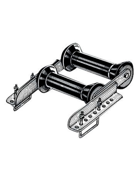 Staffa con rullo posteriore