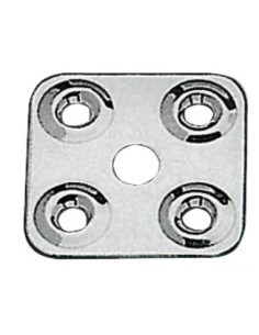 Piastrina fissa cinghie in acciaio inox AISI 316