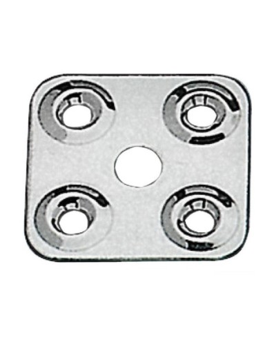 Piastrina fissa cinghie in acciaio inox AISI 316