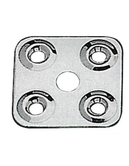 Piastrina fissa cinghie in acciaio inox AISI 316