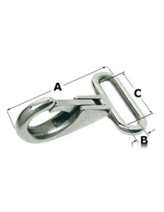 Moschettone nastro 48x25