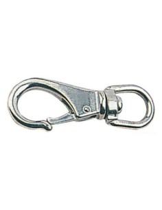 Moschettone inox con girella