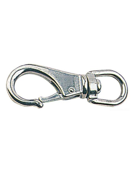 Moschettone inox con girella