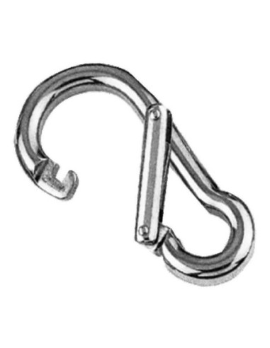 Moschettone inox apertura asimmetrica