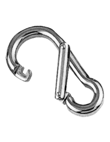 Moschettone inox apertura asimmetrica