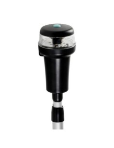 Luce di via bianca su tubo