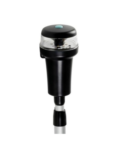 Luce di via bianca su tubo