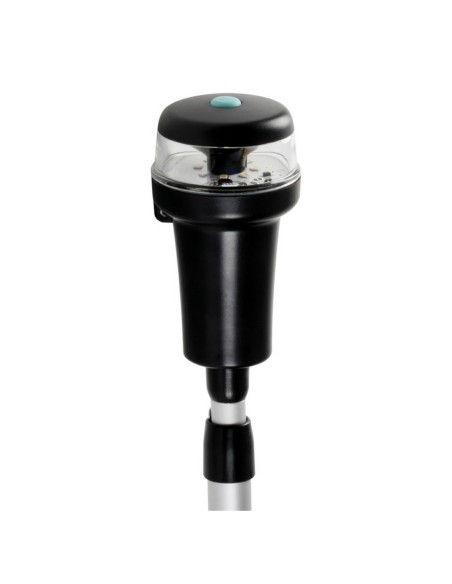 Luce di via bianca su tubo